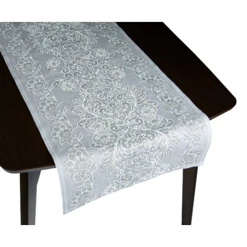 Bellatex Ubrus BĚHOUN, Krajka šedá - 50x160 cm