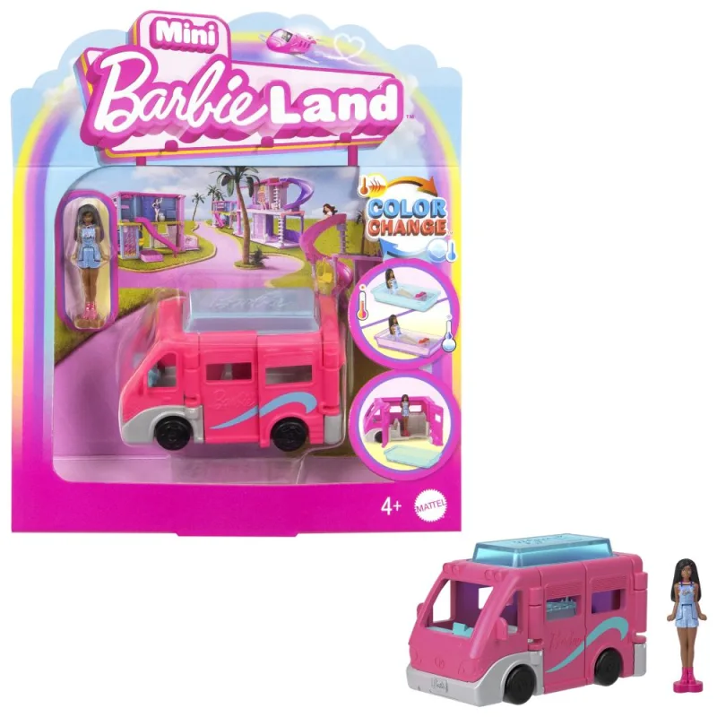 Mattel Barbie MINI BARBIELAND DOPRAVNÉ PROSTRIEDKY - KARAVAN SNOV
