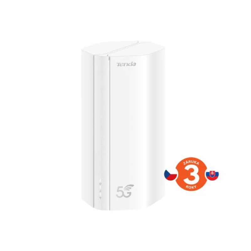 Tenda 5G01 Wi-Fi AX1500 5G NR/4G+ LTE router, 2x GWAN/GLAN, IPV6, Mesh, WPA3, NanoSIM, CZ App (75012030)