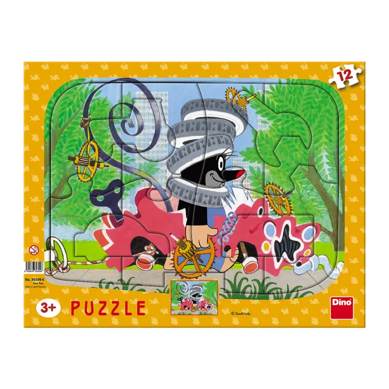 Dino Ostatné Dino puzzle pre deti Krtko opravár 12D doska