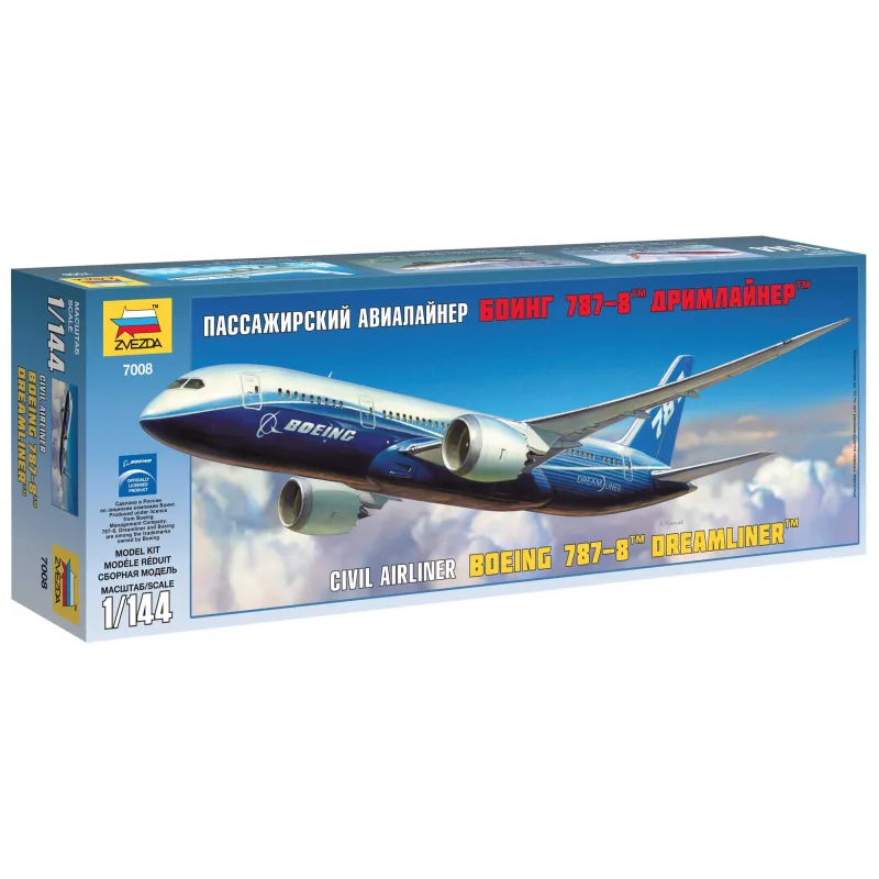 Zvezda Model Kit lietadlo 7008 - Boeing 787-8 Dreamliner (1:144)
