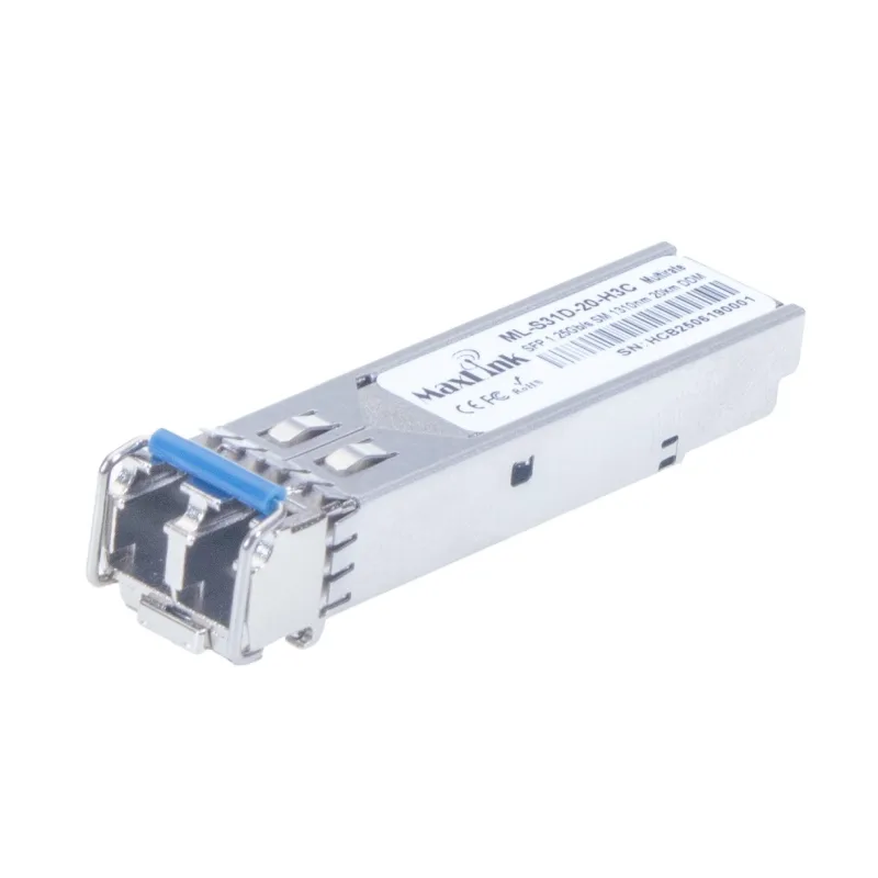 MaxLink 1.25G SFP optický HP modul, SM, 1310nm, 3km, 2x LC konektor, DDM, H3C kompatibilní ML-S31D-3-H3C