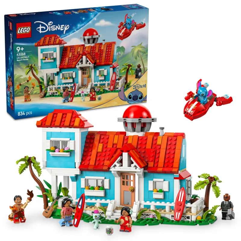 LEGO Disney 43268 Lilo a Stitch a domček na pláži