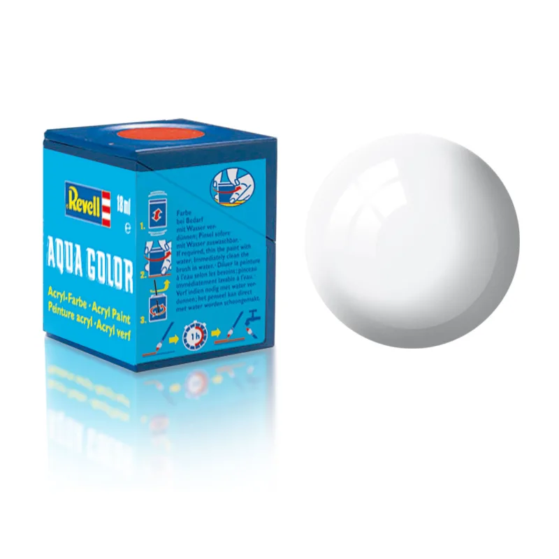 Revell farba akrylová - 36104: lesklá biela (white gloss)