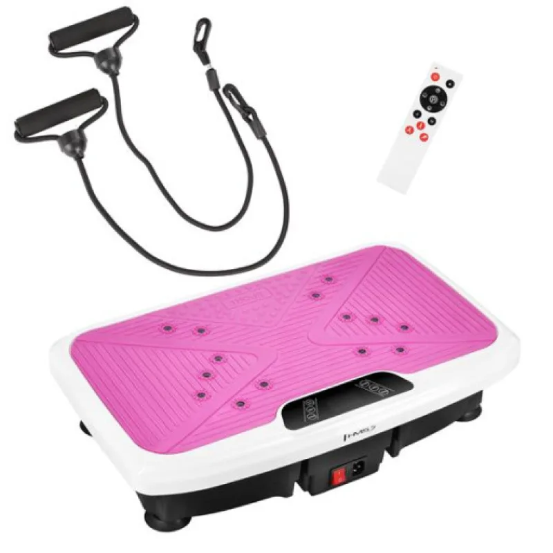 Vibrační plošina HMS SVP45, růžová, 150 kg
