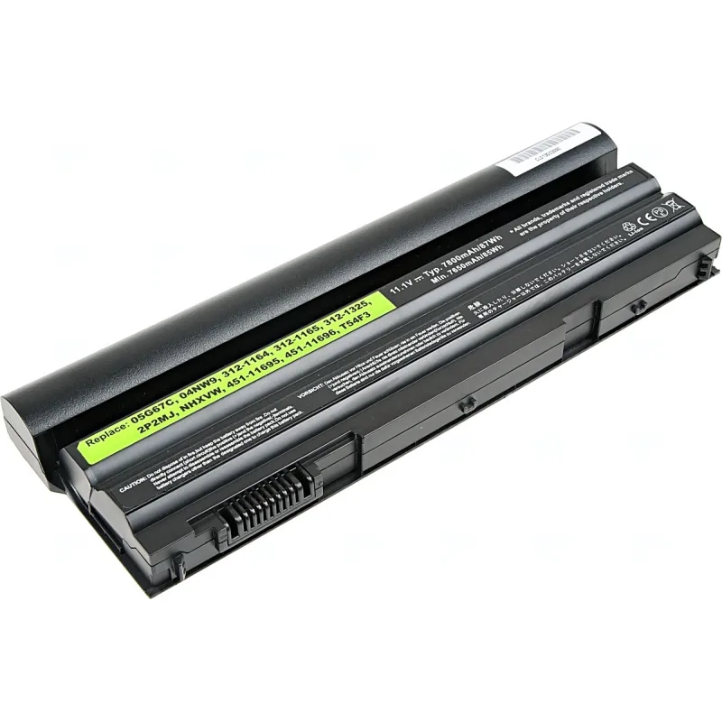 Baterie T6 Power Dell Latitude E6420, E6430, E6520, E6530, E5420, E5430, 7800mAh, 87Wh, 9cell NBDE0132
