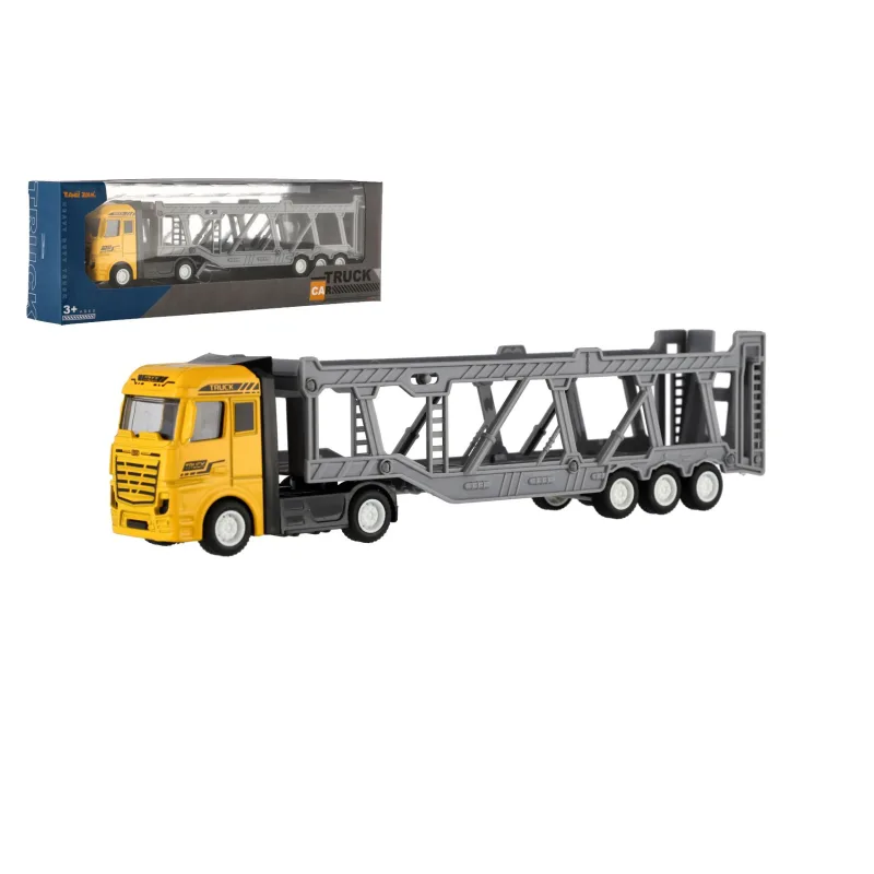 Teddies Auto kamión prepravník plast 22cm na voľný chod v krabičke 26x9x4cm
