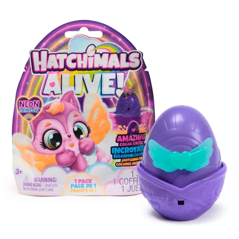 Spin Master HATCHIMALS JEDNO BALENIE NEÓNOVÁ DÚHA