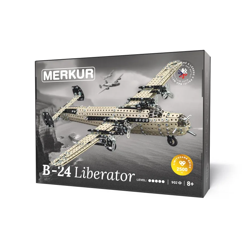 MERKUR - Stavebnice Merkur - Bombardér B-24 Liberator, 891 dílků