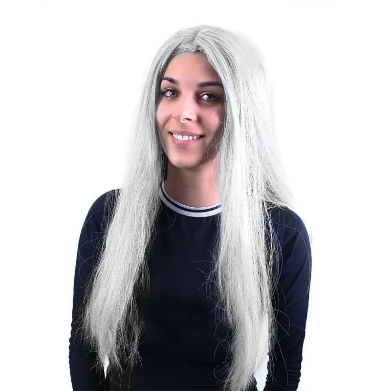 Rappa Strieborná čarodejnica/Halloween parochňa pre dospelých