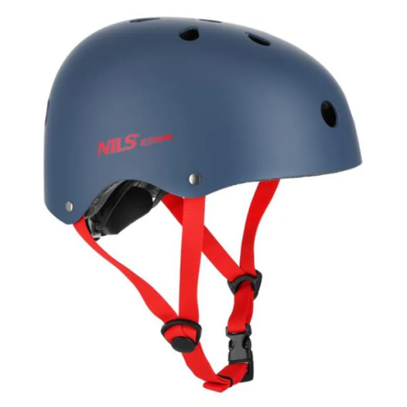 Helma NILS Extreme MTW001-1 šedo-červená L(58-61cm)