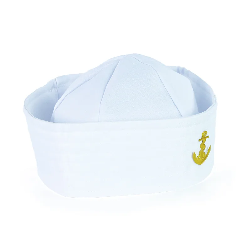 Rappa Čiapka námorník biela s kotvou pre dospelých