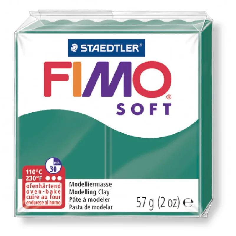 FIMO soft tmavě zelená 57g