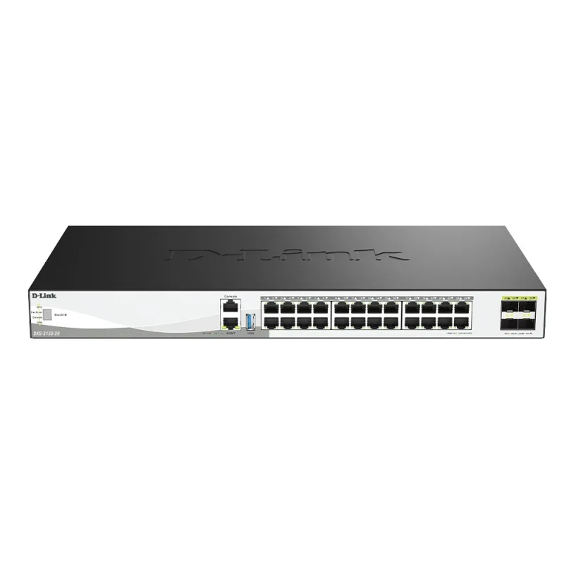 D-Link DXS-3130-28/E 28-Port 10G Multi-Gigabit Layer 3 Stackable Managed Switch with 25G Uplinks DXS-3130-28/E