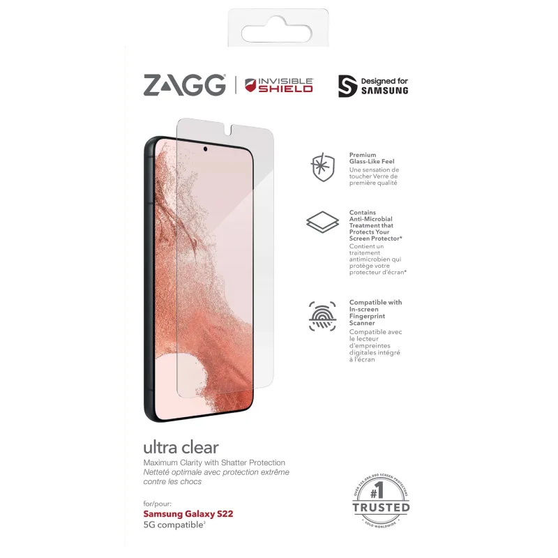 INVISIBLESHIELD ZAGG Invisible Shield Ultra Clear + fólie Samsung Galaxy S22 5G 200209183