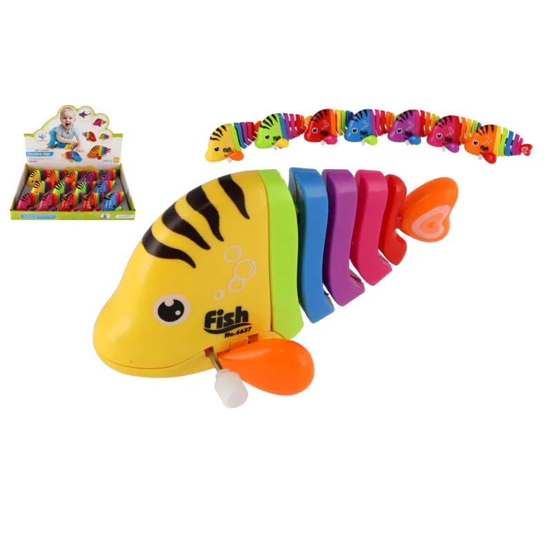 Teddies Rybka/Ryba na kľúčik plast 11cm mix farieb 14ks v boxe