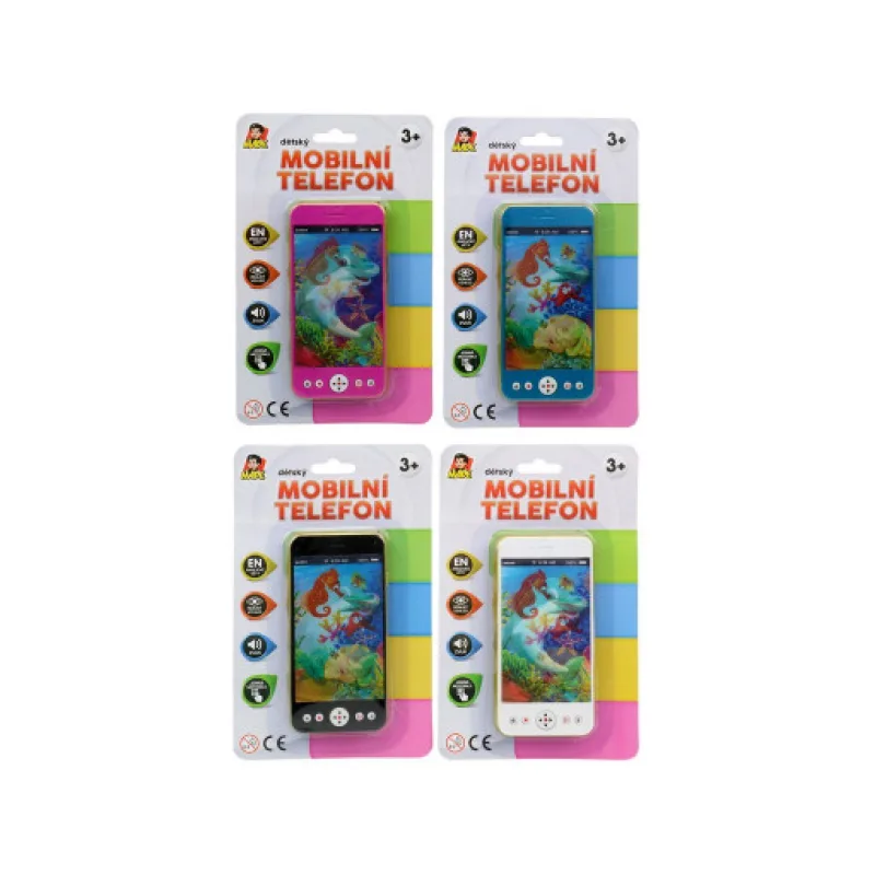 Mobilní telefon na baterie, 13,5x6,5 cm