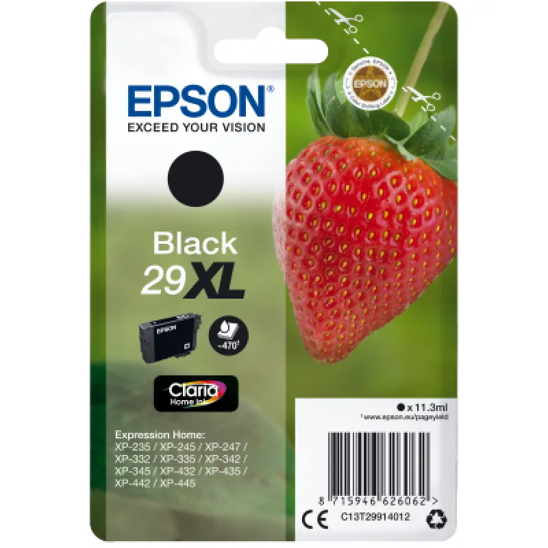 Epson Singlepack Black 29XL Claria Home Ink C13T29914012