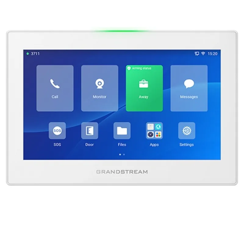 Grandstream GSC3574 SIP interkom a řídicí stanice, 7" dotyk.obrazovka, Wi-Fi 6, BT, 6 SIP účtů, bílý GSC3574