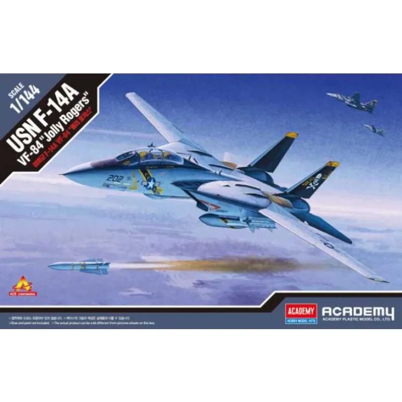 Model Kit lietadlo 12626 - USN F-14A V-84 "Jolly Rogers" (1:144)