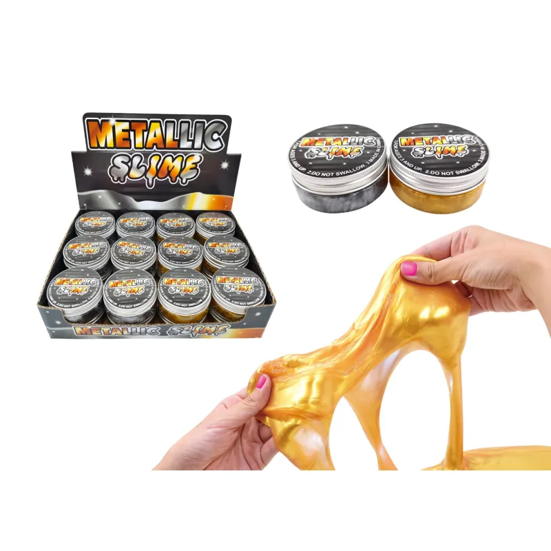 Teddies Sliz - hmota vesmír metalická 7cm 2 farby