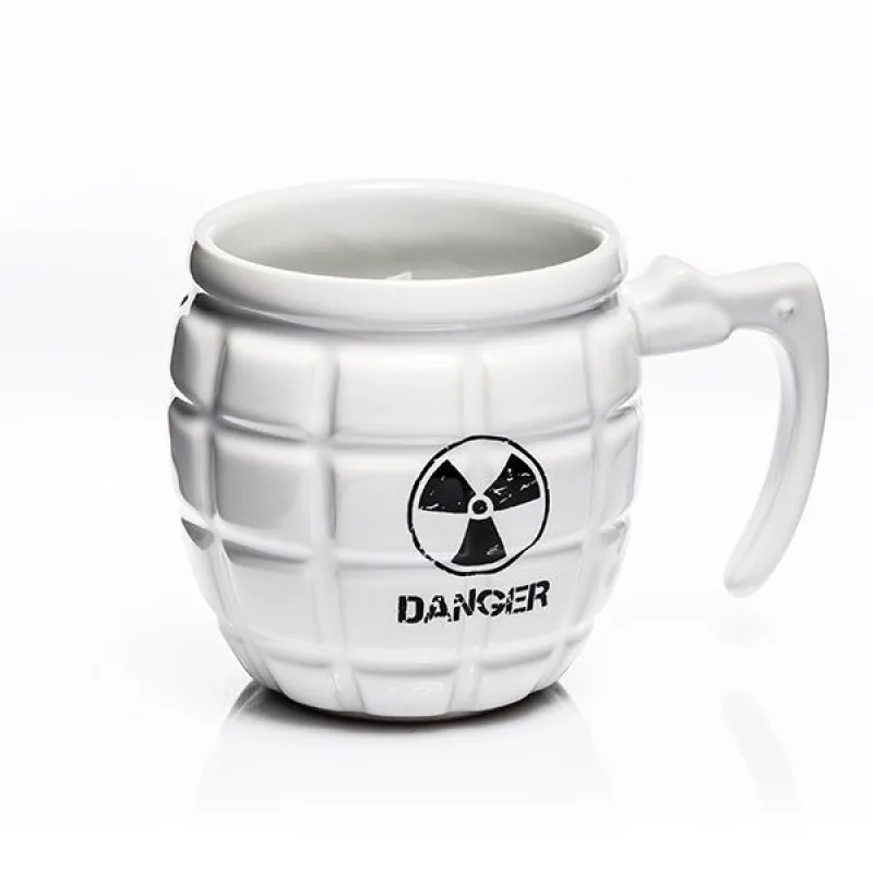 Gadget Master Granátový hrnek DANGER 460 ml. Bílý