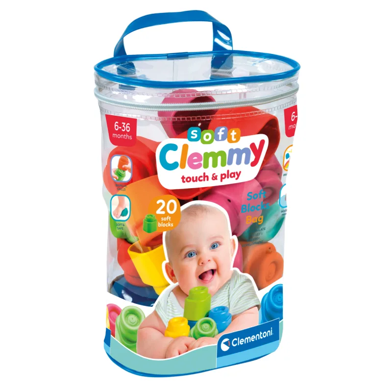 Clementoni Clemmy baby - 20 kociek v plastovom vrecku