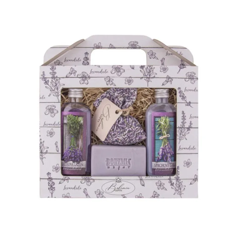 Sada La Provence – gel 100ml, mýdlo 100g, lázeň 100ml a byliny