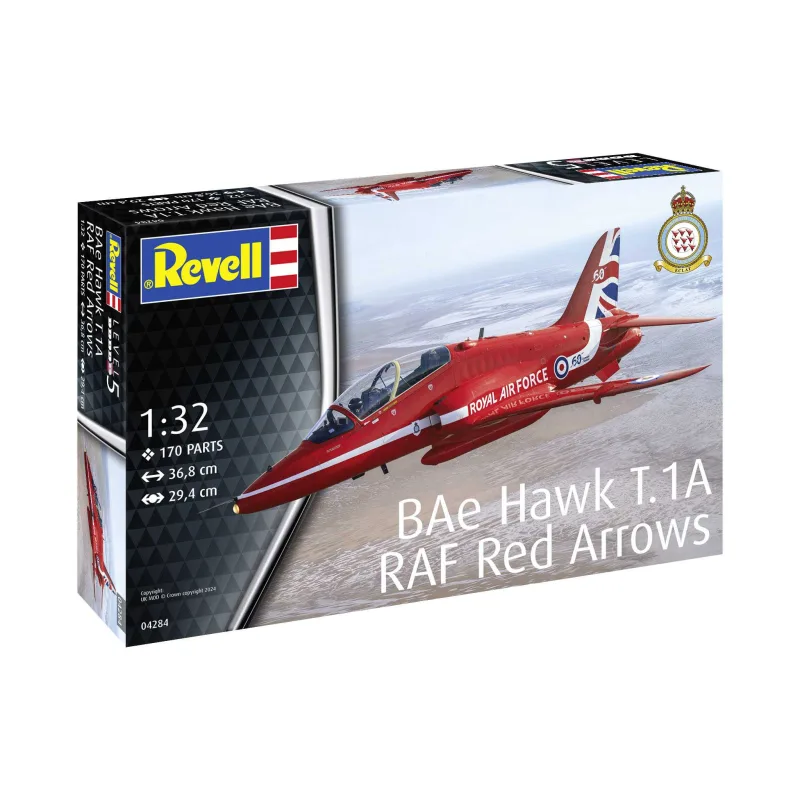 Revell Plastic ModelKit lietadlo 04284 - BAe Hawk "Red Arrows" (1:32)