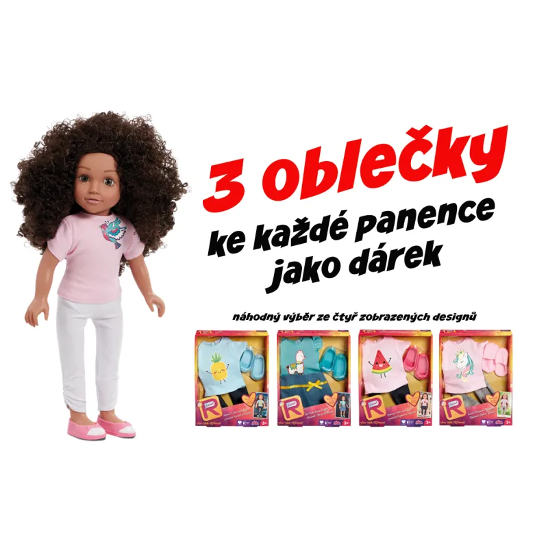 ADDO AKČNÝ SET - Bábika Mia + 3 druhy oblečenia ZADARMO