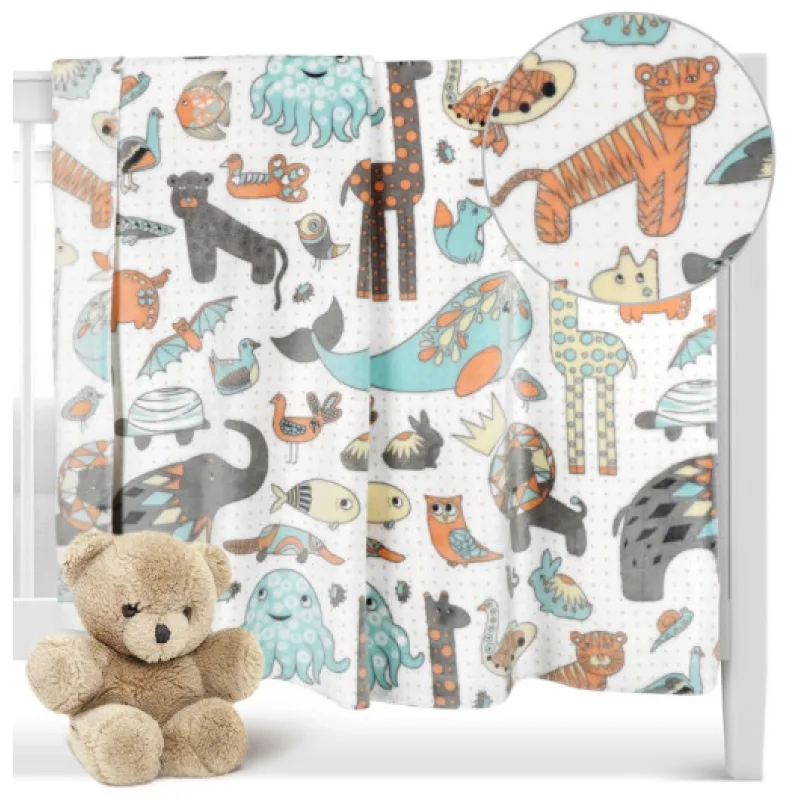 Bellatex ELLA dětská přikrývka, Zvířátka - 100x150 cm