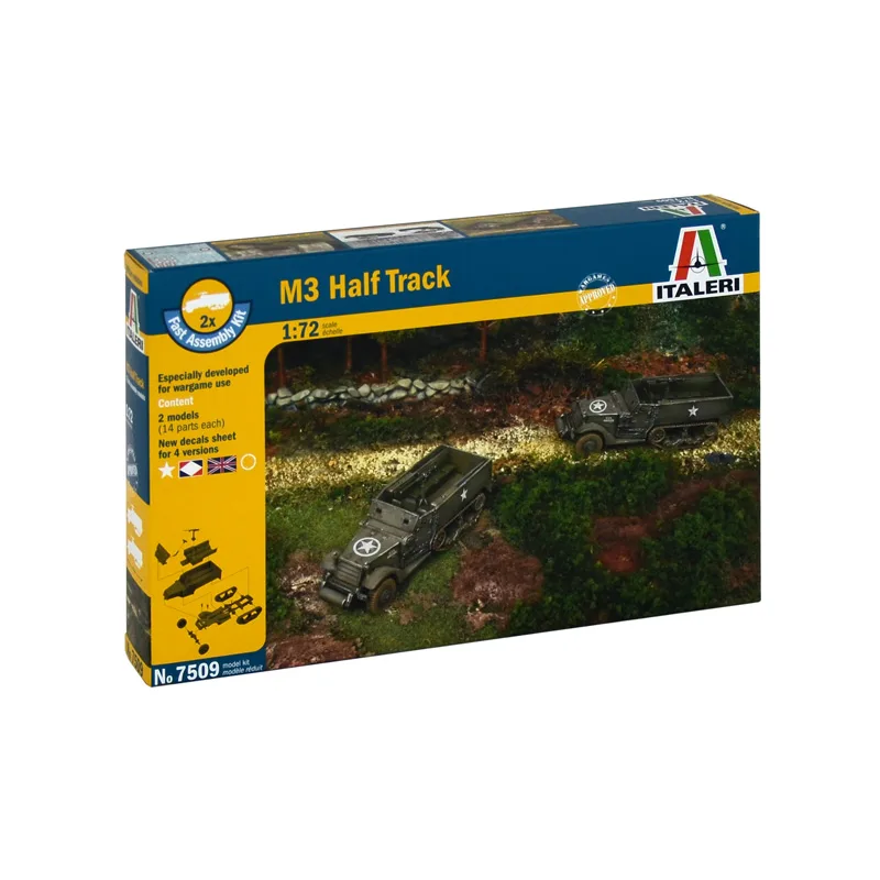 Italeri Fast Assembly military 7509 - M3A1 HALF TRACK (1:72)