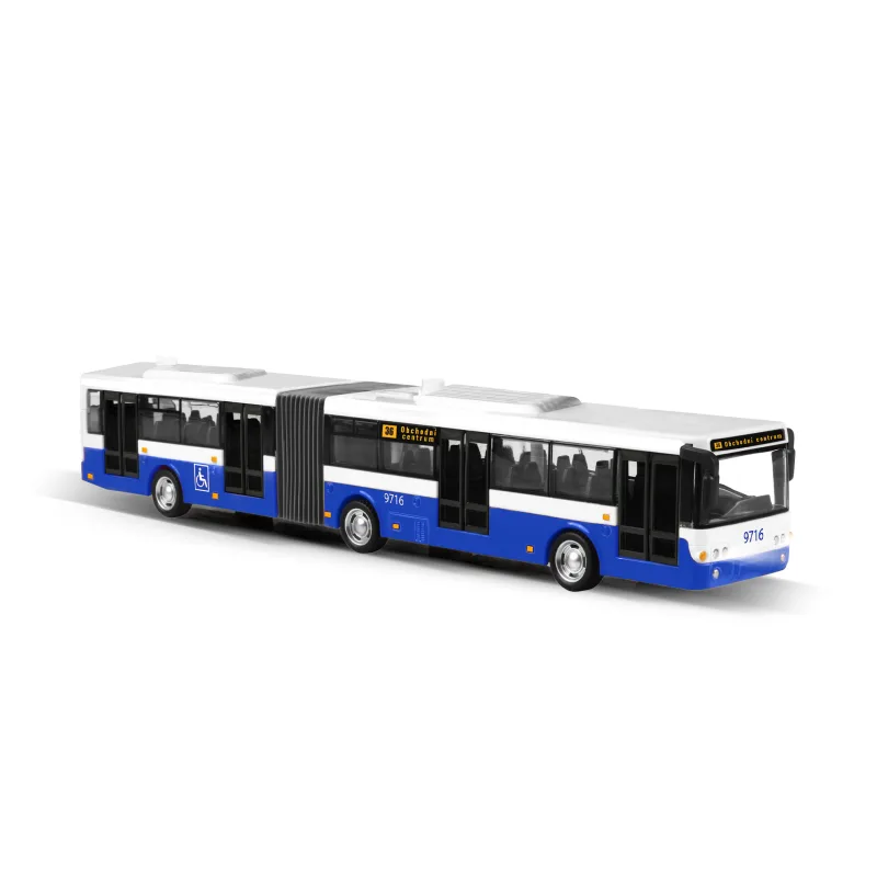 Rappa Kĺbový autobus ktorý hlási zastávky česky 36 cm modrý