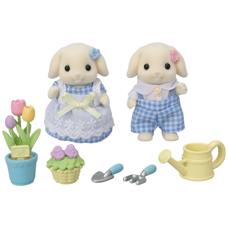 Sylvanian Families 5736 Kvetinový set a súrodenci Flora králikov