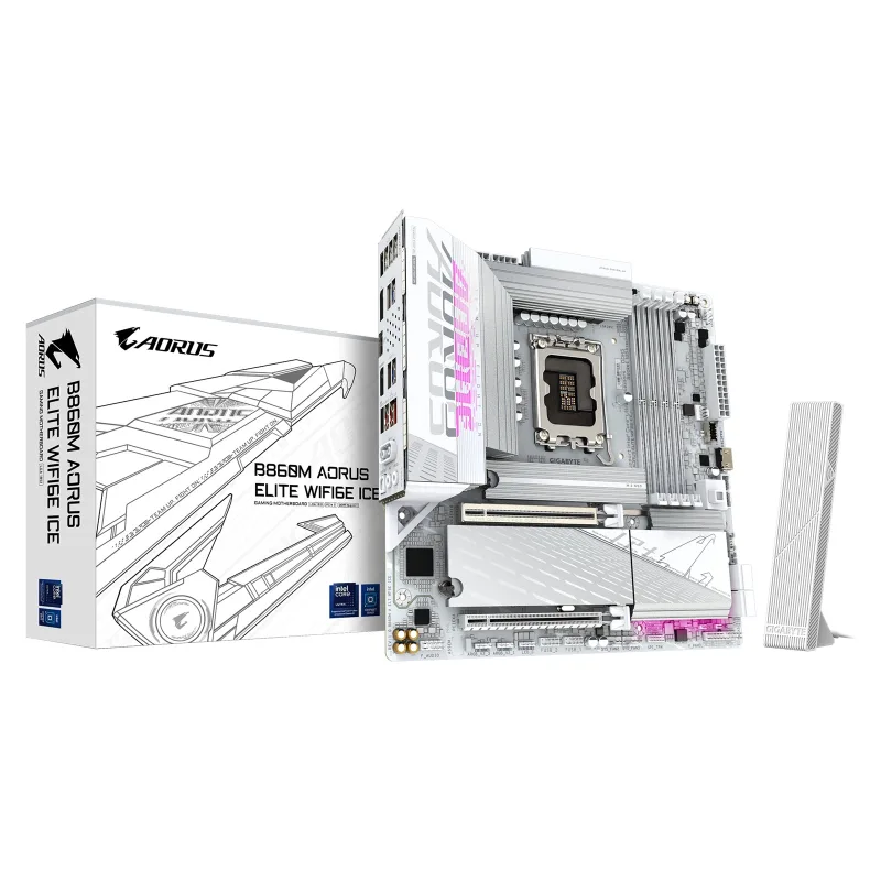 GIGABYTE B860M AORUS ELITE WIFI6E ICE/LGA 1851/mATX B860M A ELT WF6E ICE