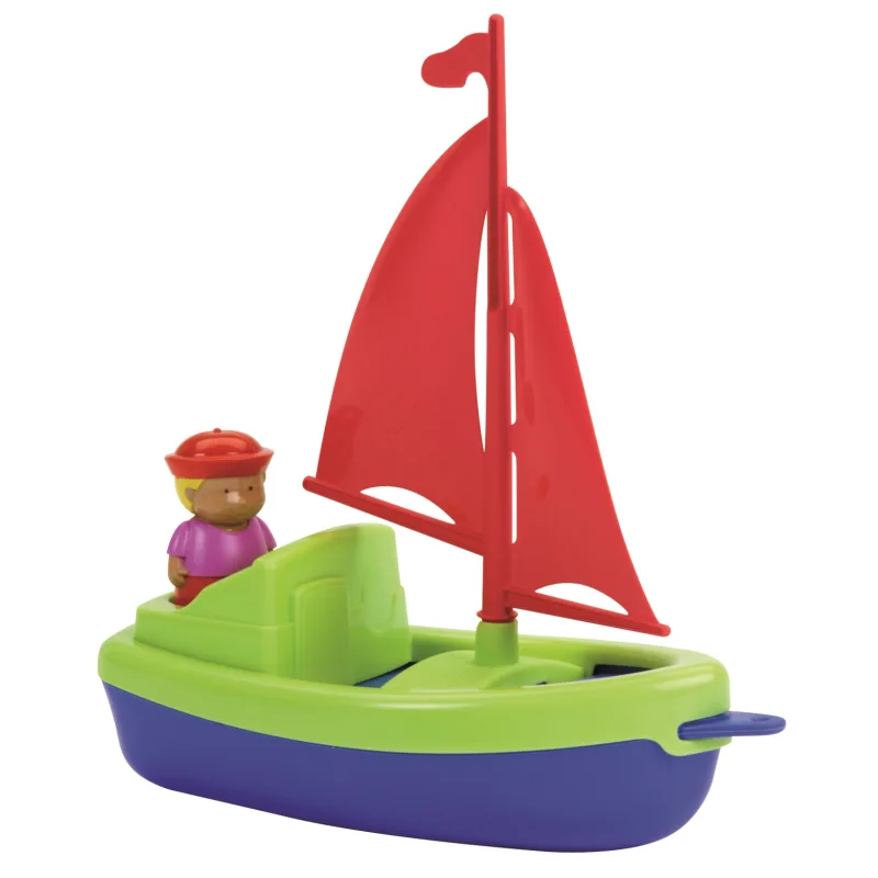 Ecoiffier Beach Ecoiffier Plachetnica 22,5 cm s námorníkom