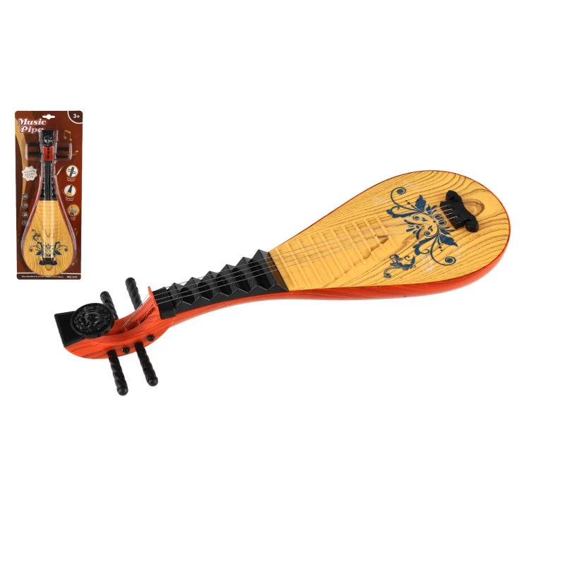 Teddies Mandolína plast 34cm na karte 16x41x5cm