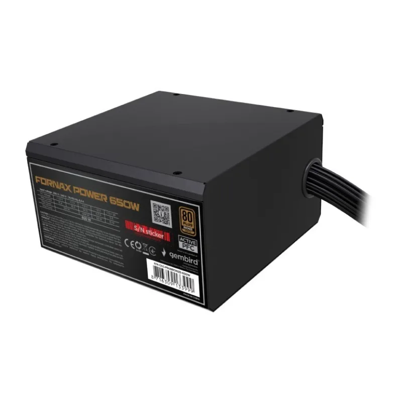 GEMBIRD FX 650W 80+ Bronze industrial CCC-PSUBRONZE-650W-10