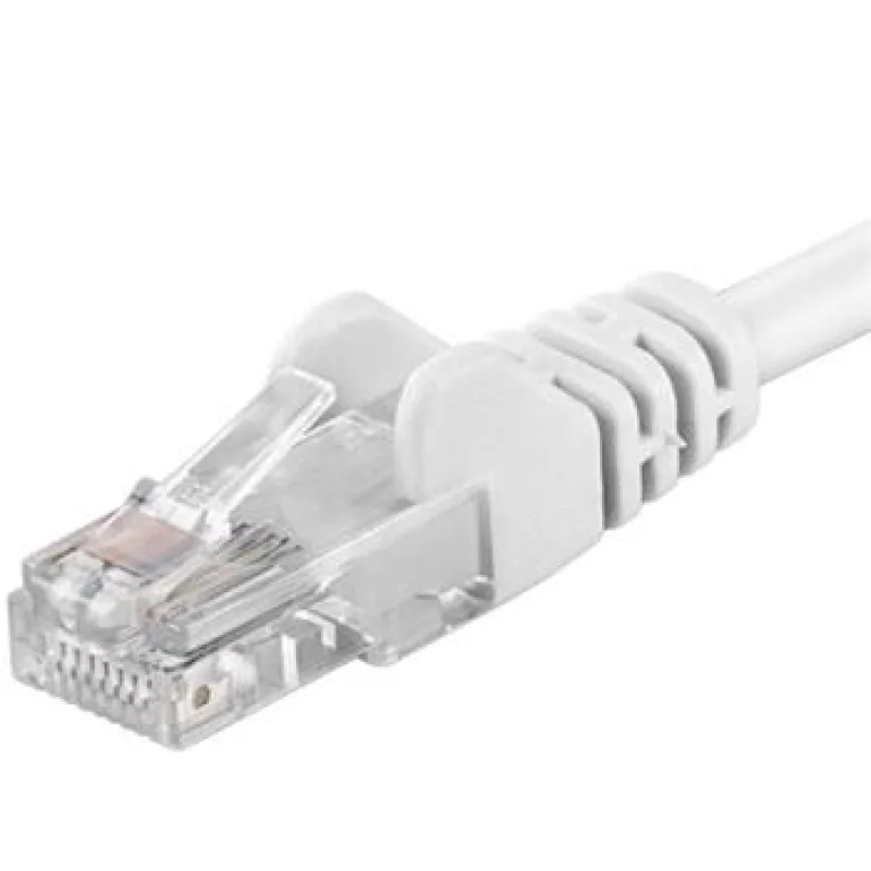 PREMIUMCORD Patch kabel UTP RJ45-RJ45 level 5e 10m bílá sputp100W