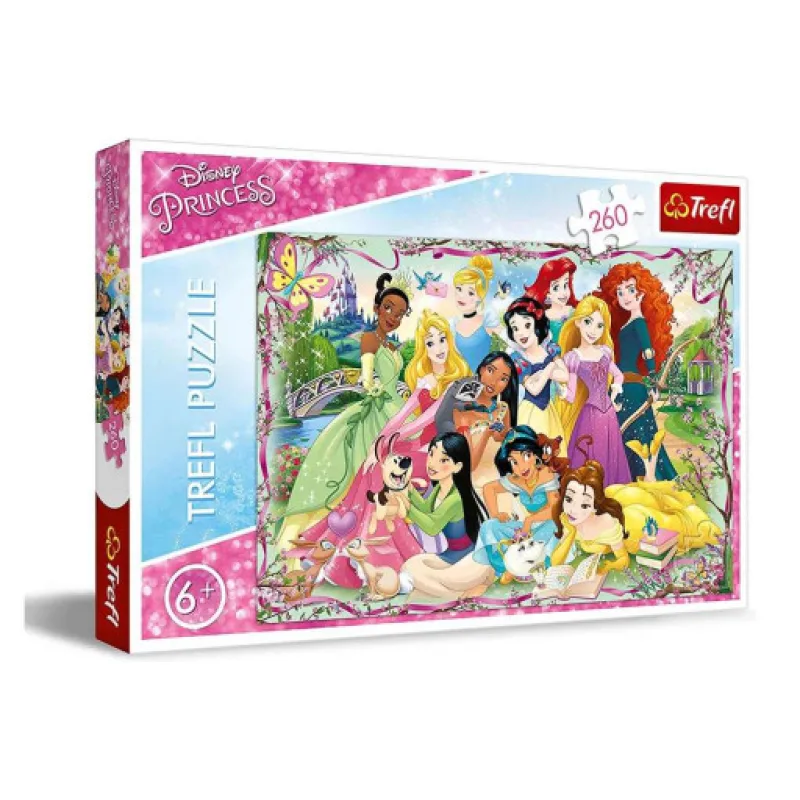 Puzzle Trefl 260 dílků - Setkání princezen Disney
