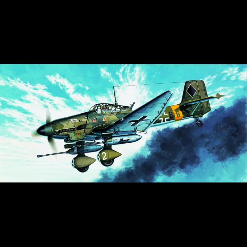 Academy Model Kit lietadlo 12450 - JU-87G STUKA "TANK BUSTER" (1:72)