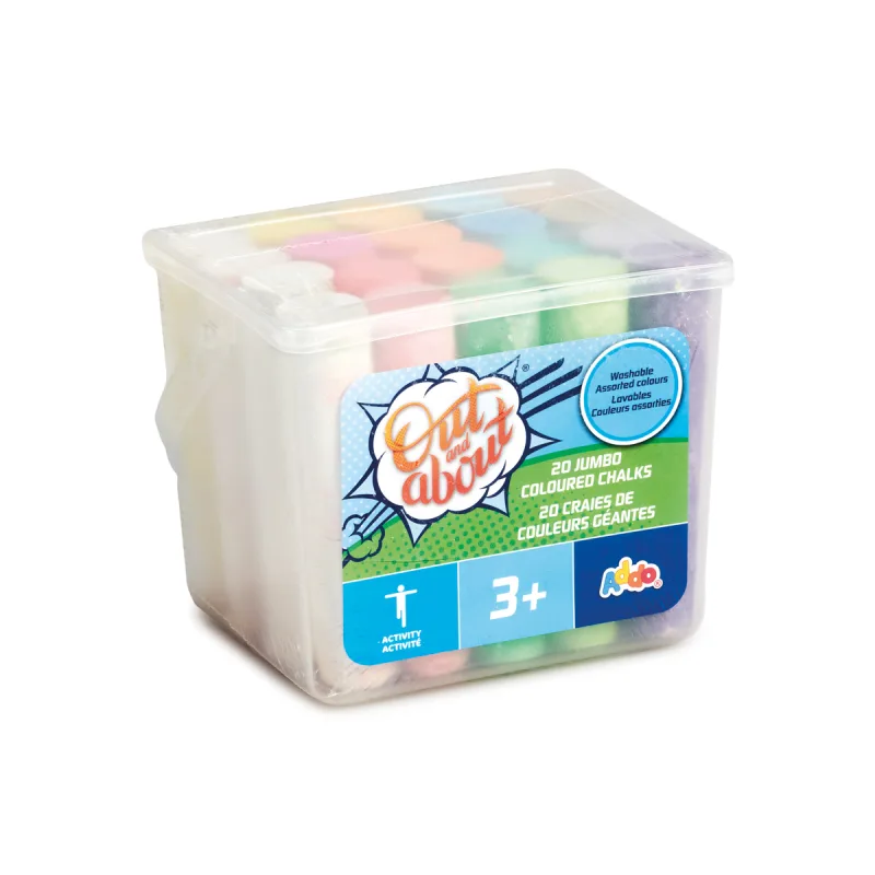 ADDO Veľké chodníkové kriedy v vedierku, 20ks