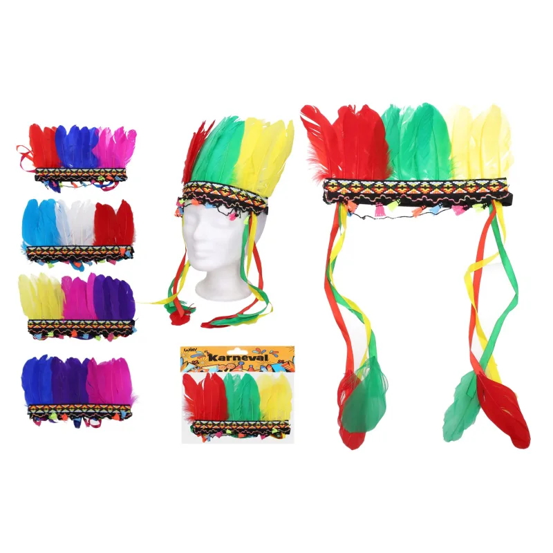 Wiky Indiánska čelenka 20x25cm v sáčku karneval