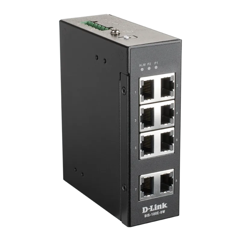 D-Link DIS-100E-8W Industrial 8 port Unmng switch DIS-100E-8W