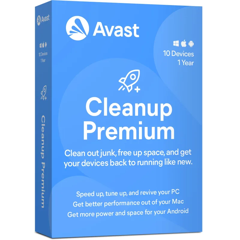 Avast Cleanup Premium up to 10 Device 1Y cpm.10.12m