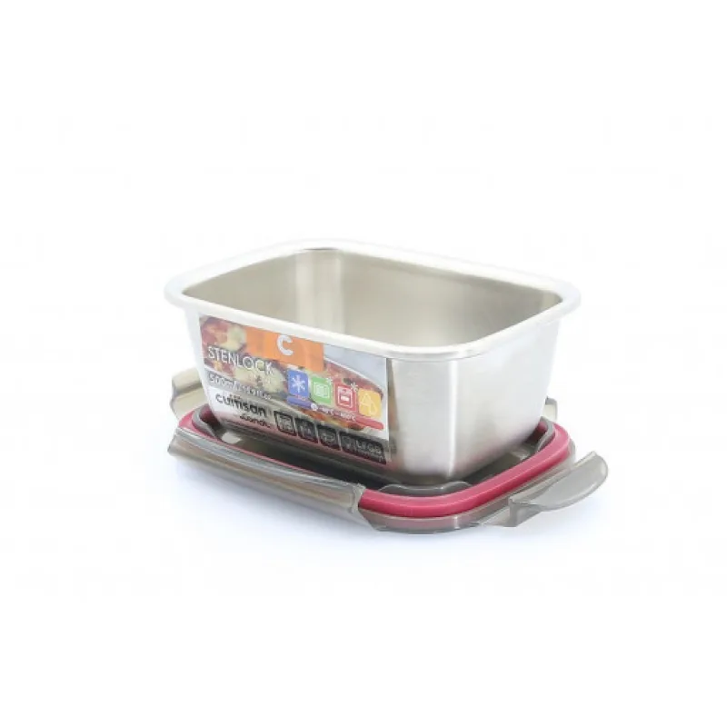 Nerezová obdelníková dóza Cuitisan 500ml