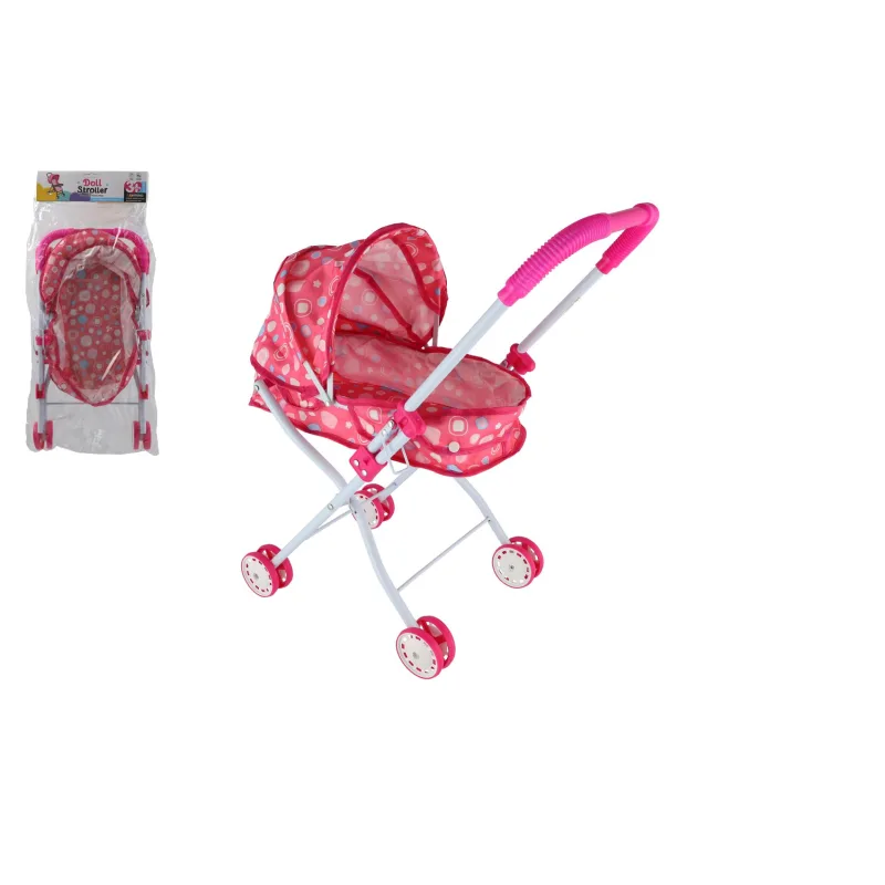 Teddies Kočík pre bábiky hlboký látkový v sáčku 26x63x10cm