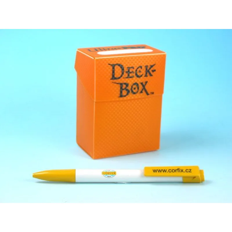 Plastová krabička - oranžová (75 kariet) (DECK BOX AZTEC SUN-textured)