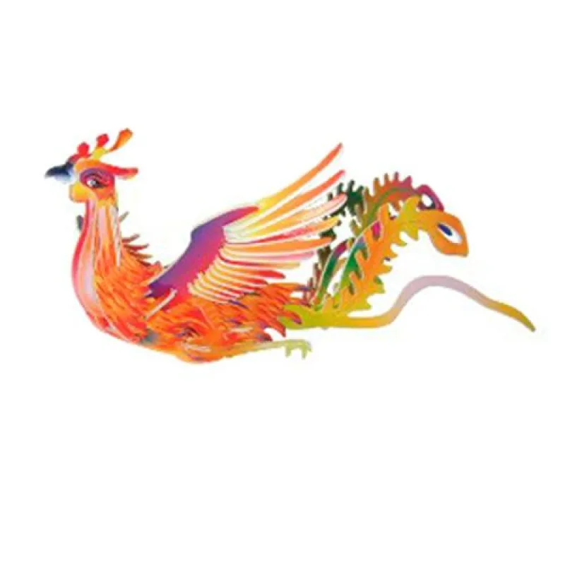Woodcraft dřevěné 3D puzzle - skládačka Fénix, 26,5 x 37 x 34 cm