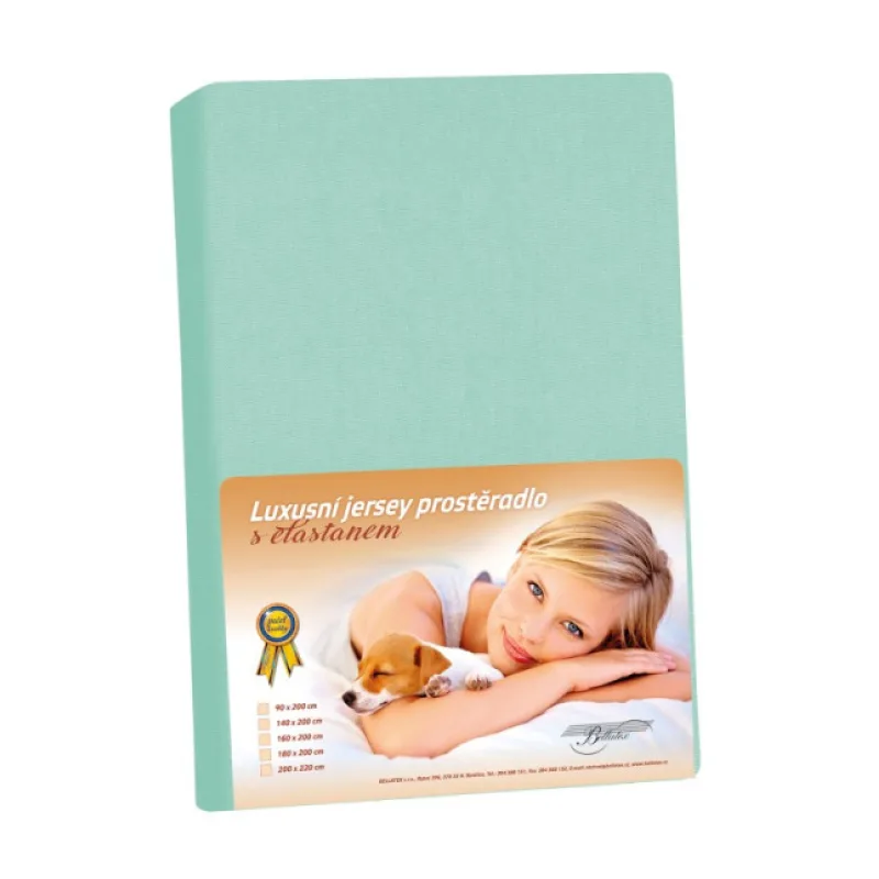 Bellatex Povlečení Jersey LUX Tyrkysové - 90x200 cm